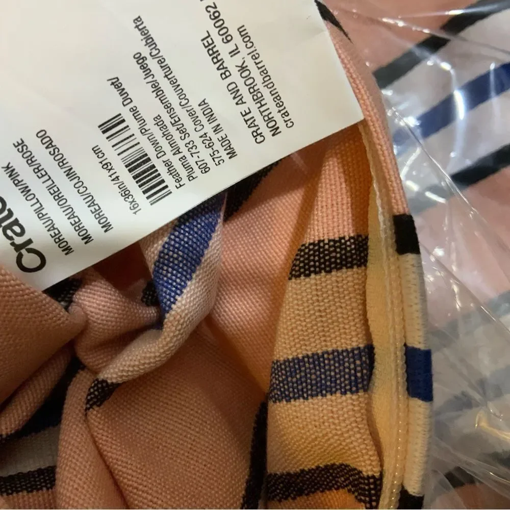 New Crate&Barrel Pillow Cover 16”x36”